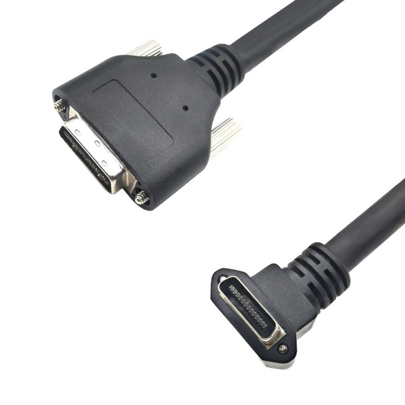Camera Link工业相机线MDR26 大对SDR26 小 90度 DOWN高柔拖链线