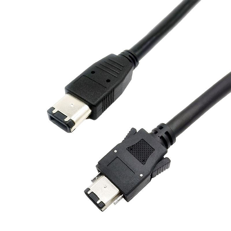 IEEE1394 6针公对公 卡钩式对普通式质量保证屏蔽效果好长度可根据客人需求订制