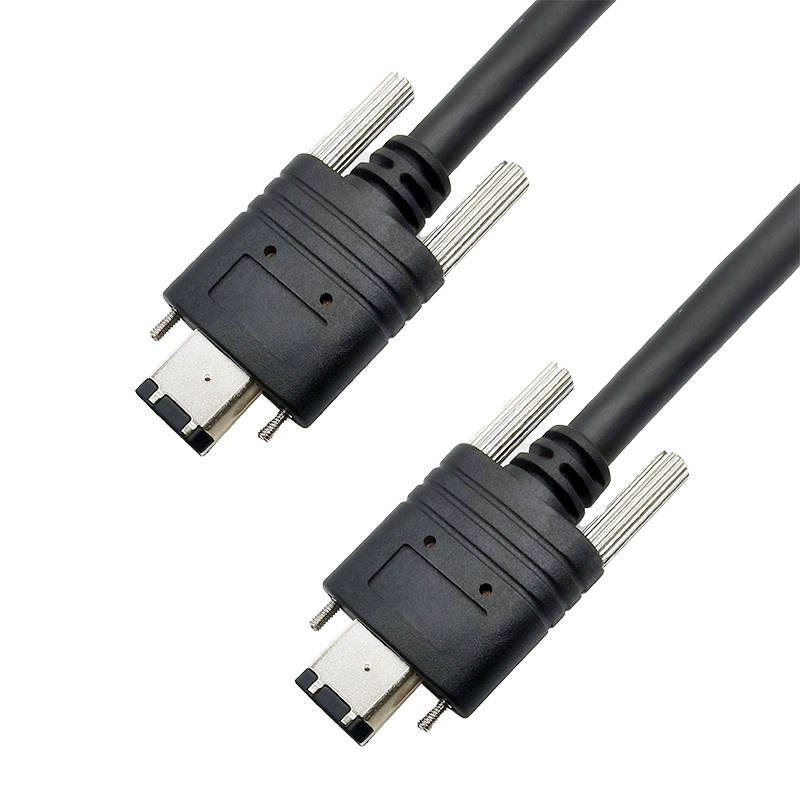 IEEE1394 6针公对公 螺丝式质量保证屏蔽效果好长度可根据客人需求订制