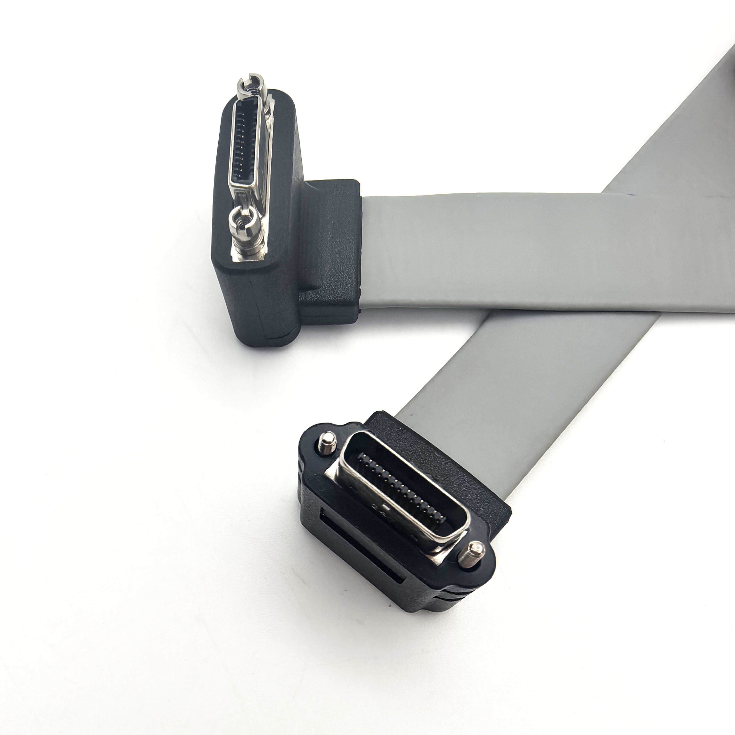 Camera Link工业相机线SDR26公头对母 FLAT 90度