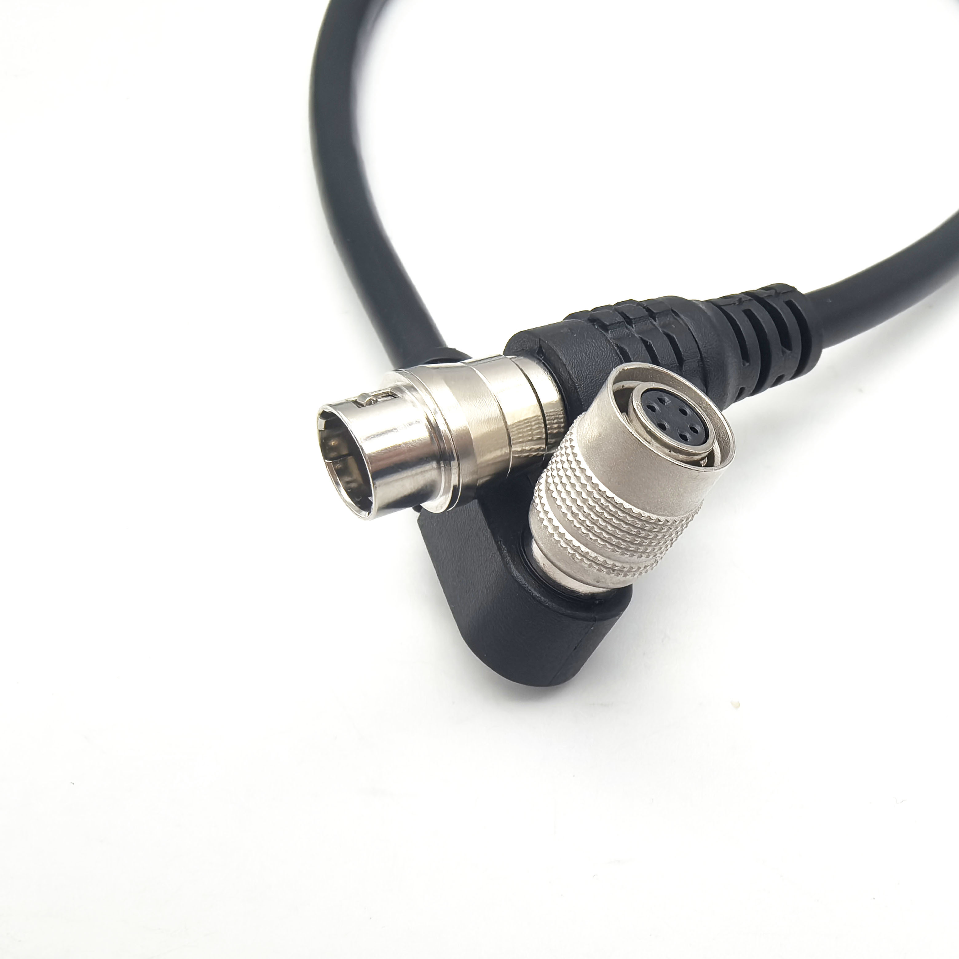 HRS HR10A-7P-6P 6pin 母头90度对公头转接线 工业相机IO触发线电源线订制