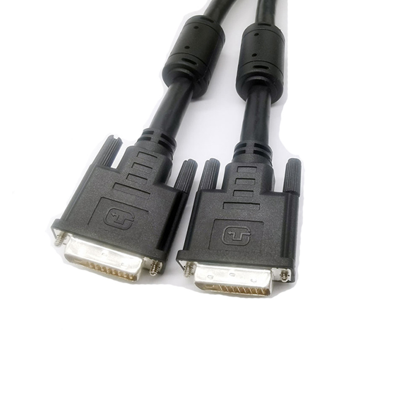 DVI公对公长距离DVI纯铜显示屏数据线屏蔽性能好