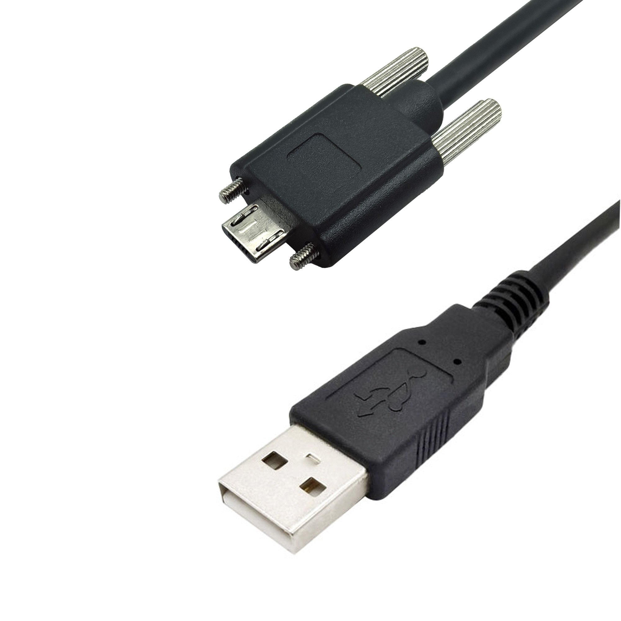 USB2.0 Camer link Cable A Male To Micro usb2.0 B 5Pin Long screw Type Male-3M