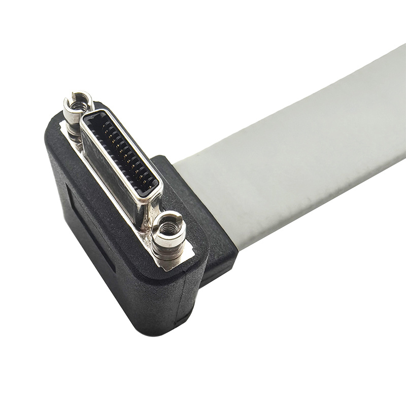 Camera Link工业相机线SDR26母头RA down FLAT 90度