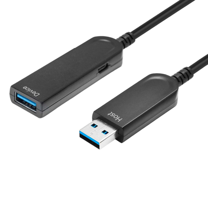 USB3.1 A型公头到胶带A母头AOC电缆